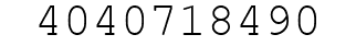 Number 4040718490.