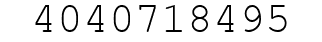 Number 4040718495.