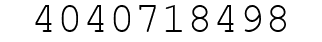 Number 4040718498.