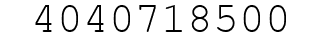 Number 4040718500.