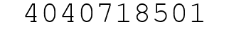 Number 4040718501.