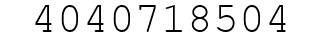 Number 4040718504.