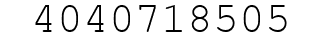 Number 4040718505.