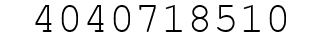 Number 4040718510.