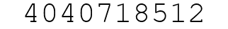 Number 4040718512.