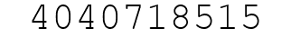Number 4040718515.