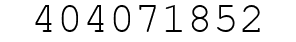 Number 404071852.