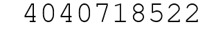 Number 4040718522.