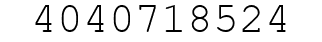 Number 4040718524.