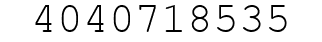 Number 4040718535.