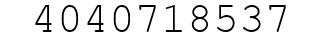 Number 4040718537.