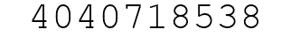 Number 4040718538.
