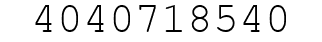 Number 4040718540.