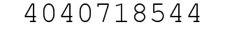 Number 4040718544.
