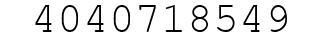Number 4040718549.