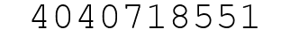 Number 4040718551.