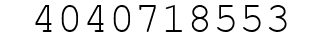 Number 4040718553.