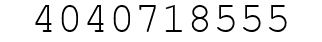Number 4040718555.
