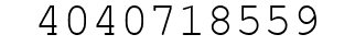 Number 4040718559.