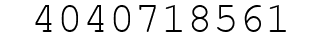 Number 4040718561.