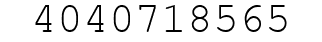 Number 4040718565.
