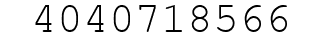 Number 4040718566.