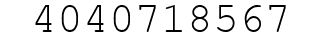 Number 4040718567.