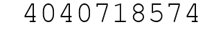 Number 4040718574.