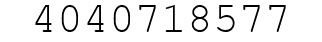 Number 4040718577.
