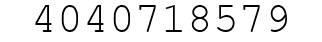 Number 4040718579.
