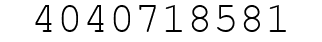 Number 4040718581.