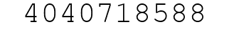 Number 4040718588.