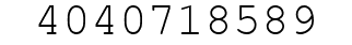Number 4040718589.
