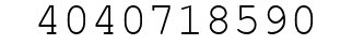 Number 4040718590.