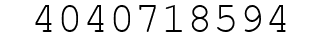 Number 4040718594.