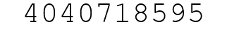 Number 4040718595.