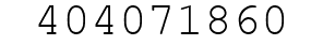 Number 404071860.