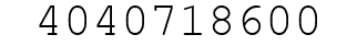 Number 4040718600.