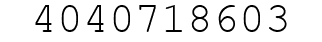 Number 4040718603.