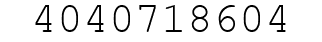 Number 4040718604.