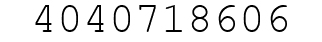Number 4040718606.