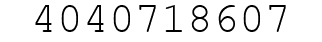 Number 4040718607.