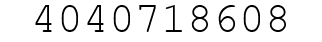 Number 4040718608.