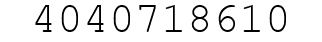 Number 4040718610.