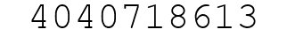 Number 4040718613.