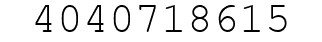 Number 4040718615.