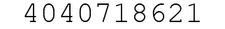Number 4040718621.