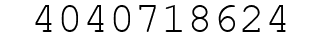Number 4040718624.