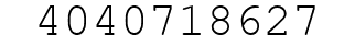 Number 4040718627.