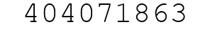 Number 404071863.